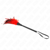 Kink - Plumes De Poulet Tickle En Forme De Corne Rouge 36 Cm